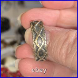 Retired James Avery Crown Of Thorns Unisex Band Ring Size 8