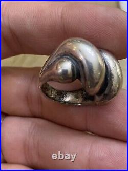 Retired James Avery Designer Very Rare Wide Version Ribbed Dome Ring Sz 6