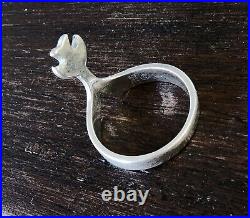 Retired James Avery Dove Ring Sterling Silver with JA Box/Pouch! Size 5