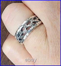 Retired James Avery Eternity Leaves Band Ring Size 7 Sterling Silver
