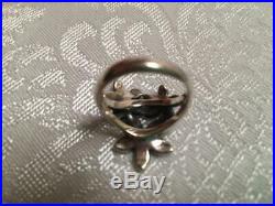 Retired James Avery Flower Floral Bouquet Ring Sterling Silver Womens Size 6