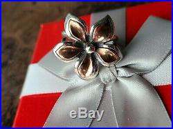 Retired James Avery Flower Ring with Copper Petals. So PRETTY! Rare Ring