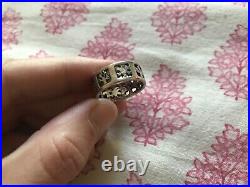 Retired James Avery Four Seasons Band Ring Sterling Silver Size 8 WithJA Box