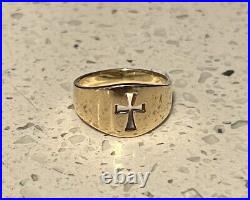 Retired James Avery Gold Crosslet Ring