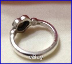 Retired James Avery Gold & Sterling Silver True Heart Ring 925 & 14K Size 7.5