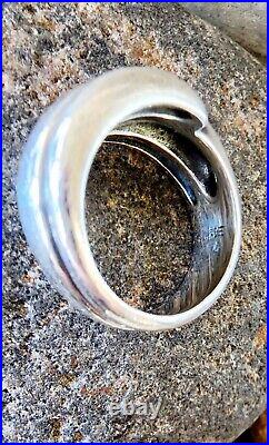 Retired James Avery Heavy, Wide Triple Segment Wrap Ring Size 7 NEAT Piece