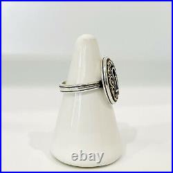 Retired James Avery Journey Keyhole Bronze and Silver Ring Size 7.5! WithJA Box