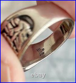Retired James Avery LAST SUPPER Ring Sterling Silver Size 8.5