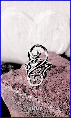 Retired James Avery Long Swirl Ring Size 8 GORGEOUS