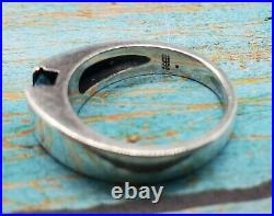 Retired James Avery Meridian Blue Topaz Silver 925 Ring Size 7