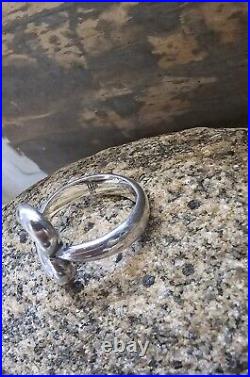 Retired James Avery Open Center Heart Ring Size 6.5