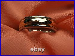 Retired James Avery Palladium and 14k Yellow Gold Band Ring Size 9 3/4 Lot 1110