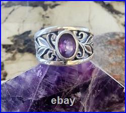 Retired James Avery Purple Amethyst Vines Ring Size 9