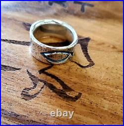 Retired James Avery Rare Hammered/Textured Ichthus Fish Christianity Unisex Ring