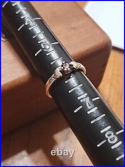 Retired James Avery Red Stone Ring 14kt Gold Hearts. 925 Silver 6