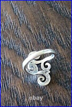 Retired James Avery Retired Long Scroll Ring So Pretty! Size 5 with Orig. Box