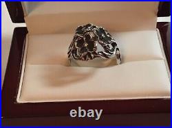Retired James Avery Ring 3 Dogwood Flowers Bouquet Sterling Silver Floral