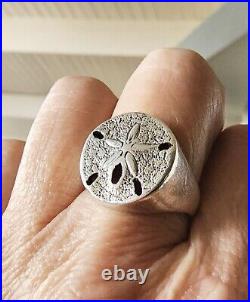 Retired James Avery Sand Dollar Ring RARE Size 10 SO PRETTY Vintage NEAT
