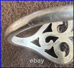 Retired James Avery Scrolled Heart Ring Size 7 Sterling. 925 Retired