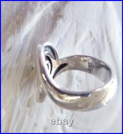 Retired James Avery Silver Swirl Ring Size 6.5 Fits 6 NEAT Piece