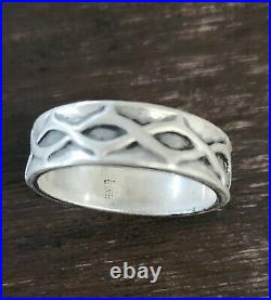 Retired James Avery Size 10.5 Crown of Thorns Band Ring Vintage