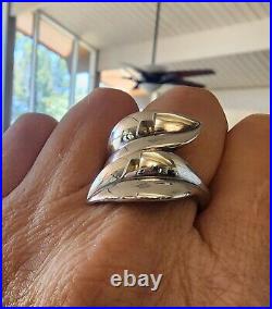 Retired James Avery Size 10 Leaf Wrap Ring with Orig. JA Box/Pouch