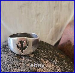 Retired James Avery Size 10 UNISEX Descending Dove Cut Out Ring Sterling Silver