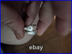 Retired James Avery Size 5.5 Heart Cut Out Band Ring Sterling Silver CUTE