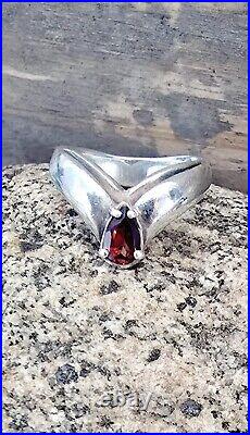 Retired James Avery Size 6 Garnet Ring