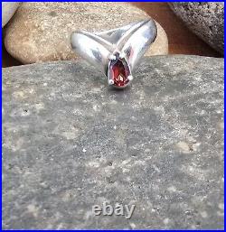 Retired James Avery Size 6 Garnet Ring