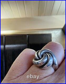 Retired James Avery Size 6 Swirl Knot Ring Vintage So Pretty