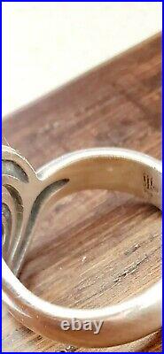 Retired James Avery Size 8.75 Circular Swirl Ring in Orig. JA Box with Pouch