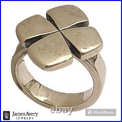 Retired James Avery Solid Cross Ring HEAVY UNISEX, NEAT Piece! RARE! Sz6.45