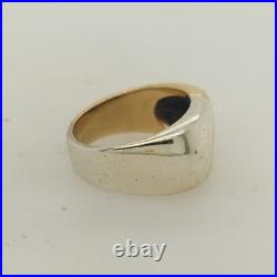 Retired James Avery Sterling Silver & 14K Yellow Gold Ring Size 9.75