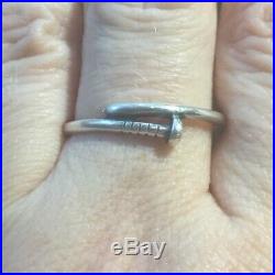 Retired James Avery Sterling Silver 925 Nail Ring Size 9 1/2 unisex