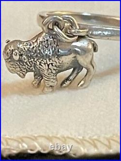Retired James Avery Sterling Silver Buffalo Charm
