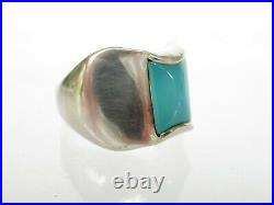 Retired James Avery Sterling Silver Chalcedony Monaco Ring size 7.5