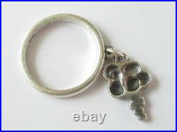 Retired James Avery Sterling Silver Dangle Balloon Bouquet Ring size 5