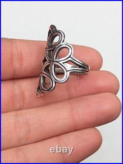 Retired James Avery Sterling Silver Long Tracery Openwork Ring w Box Size 7 HTF Retired James Avery Sterling Silver Long Tracery Openwork Ring w Box Size 7 HTF