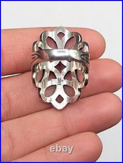 Retired James Avery Sterling Silver Long Tracery Openwork Ring w Box Size 7 HTF Retired James Avery Sterling Silver Long Tracery Openwork Ring w Box Size 7 HTF