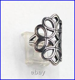 Retired James Avery Sterling Silver Long Tracery Openwork Ring w Box Size 7 HTF Retired James Avery Sterling Silver Long Tracery Openwork Ring w Box Size 7 HTF