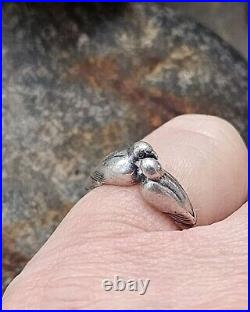 Retired James Avery Sterling Silver RARE Lovebirds Ring Size 6