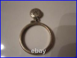 Retired James Avery Sterling Silver Ring With Charm Size 6 1/2 Ofc-8