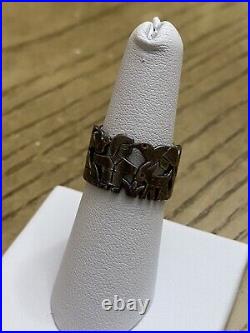 Retired James Avery Sterling Silver St. Francis Loves The Animals Ring Size 7