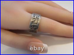Retired James Avery Sterling Song of Soloman Ring Size 8.75 Candelabrum Signed