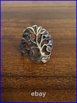 Retired James Avery Tree Of Life Ring Sterling Silv Sz 5.5 Artisan Earth Harmony