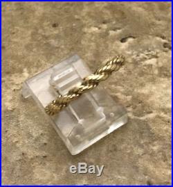 Retired James Avery Twisted Rope Stacking Ring Sz 7 14K Yellow Gold. 585