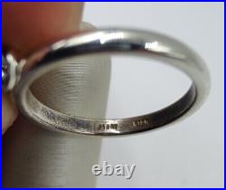 Retired James Avery UT University Of Texas Dangle Charm Ring Sterling Silver