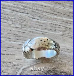 Retired James Avery VINTAGE Fish Eternity Ring Size 5.5 NEAT Piece Very RARE