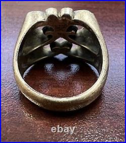 Retired James Avery WIDE Open Spring Butterfly Ring Size 7.75 Sterling Silver